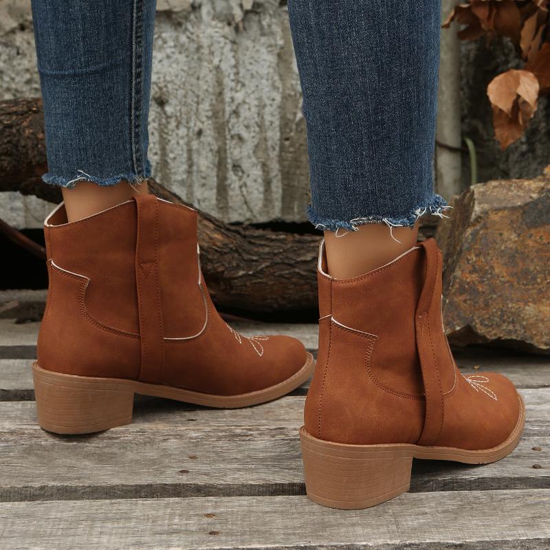 Европейские и американские туфли на среднем каблуке с коротким рукавом — фото 4