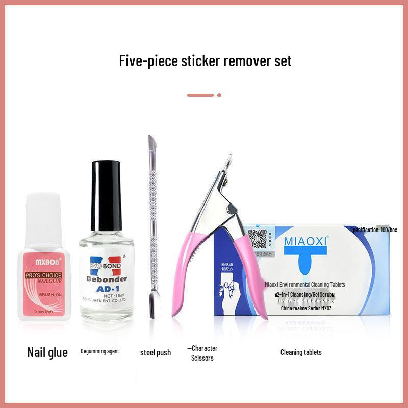 U-Shaped Nail Clippers and File for Gel Extensions - Salon-Quality Manicure Tool Set