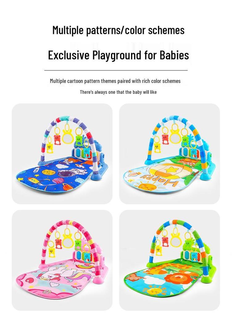 Multi-Functional Baby Piano Play Mat with Music and Fitness Activities