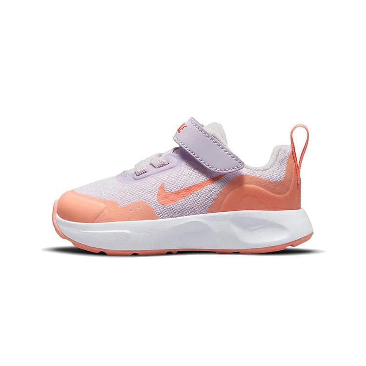 New Nike Wearallday TD Slip-Resistant Cushioning Wear-Resistant Low-Top Running Shoes Orange Purple Infant And Toddler CJ3818-500