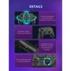 Wireless Controller Dual Vibration Bluetooth Gamepad with Programmable Turbo Function for PS4 Console PC Joystick