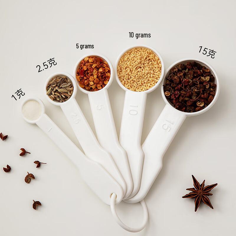 Ceramic Measuring Spoon Set for Baking & Coffee (3 Packs)