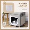 Cat Cave, Cat House, incl. Play Ball, Washable Cushion, 35.5 cm x 35.5 cm x 42.5 cm