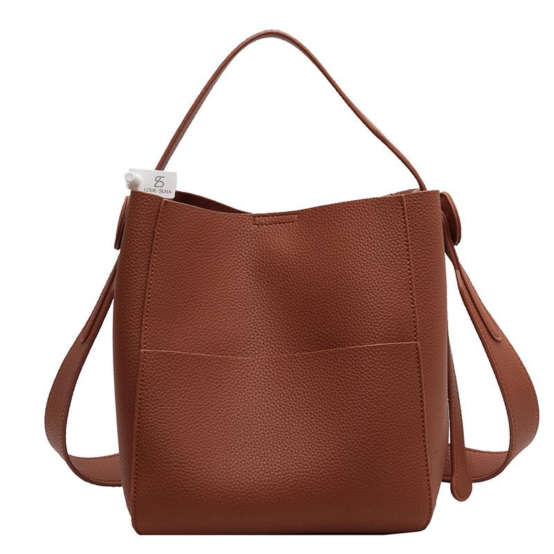 Beliebte Taschen Damen-Taschen Neue Mode Herbst und Winter Breite Umhängetaschen Einfache tragbare Beuteltaschen