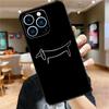 Sausage Dog Dachshund Quotes Case For iPhone 17 15 14 13 12 11 16 Pro Max Mini Plus 16e 17 Air Bumper Cover Accessories