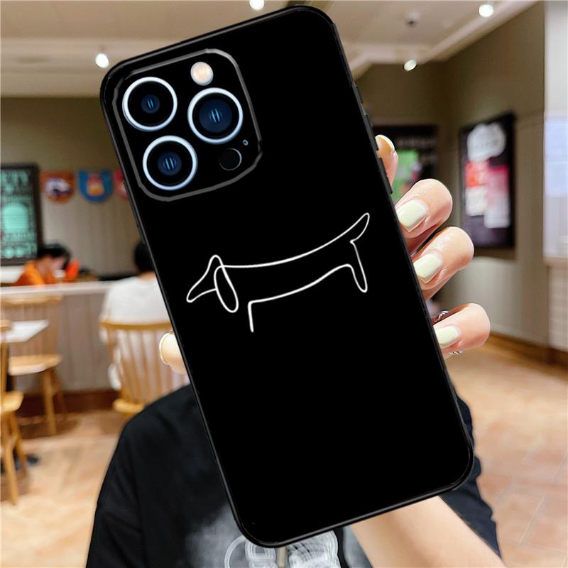 Sausage Dog Dachshund Quotes Case For iPhone 17 15 14 13 12 11 16 Pro Max Mini Plus 16e 17 Air Bumper Cover Accessories