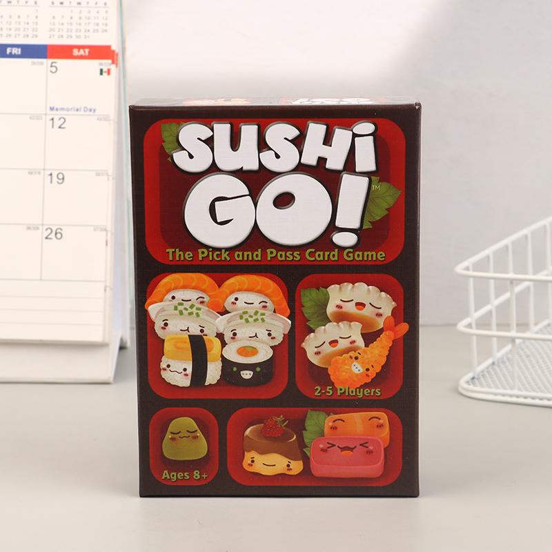 1 Box Sushi Go Family Gathering Board Game Card Fun Card Game Party Interactive Card Game Creative Small Gift Holiday Accessory