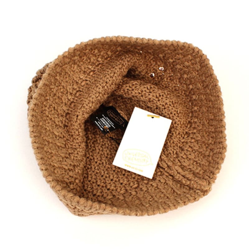 Universeller Chemie Onetone Beige Strick-Bucket-Hut