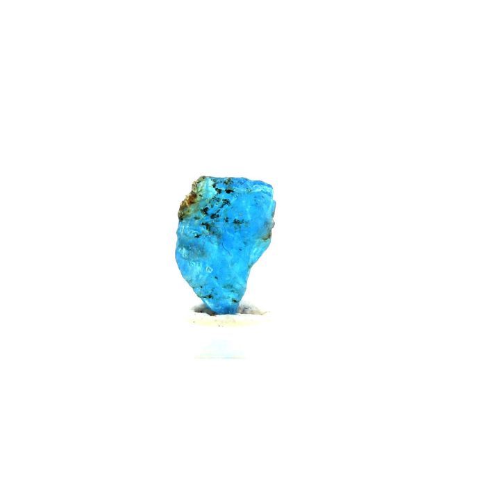 Pierres et Minéraux. Apatite bleu neon. 0.86 ct. Betroka, Anosy, Madagascar.