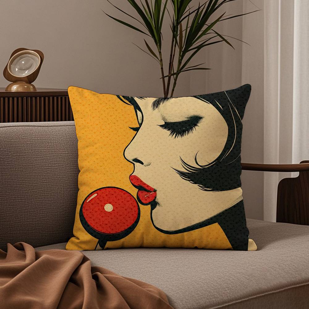 Roy L-Lichtenstein Art Pillow Case good printing pillowcase living room sofa cushion cover bedroom room decor