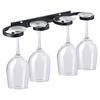 Wall-Mounted Wine Glass Holder Space Aluminum Creative Goblet Storage Rack Bar Restaurant Household Punch-Free Wine Glass Holder