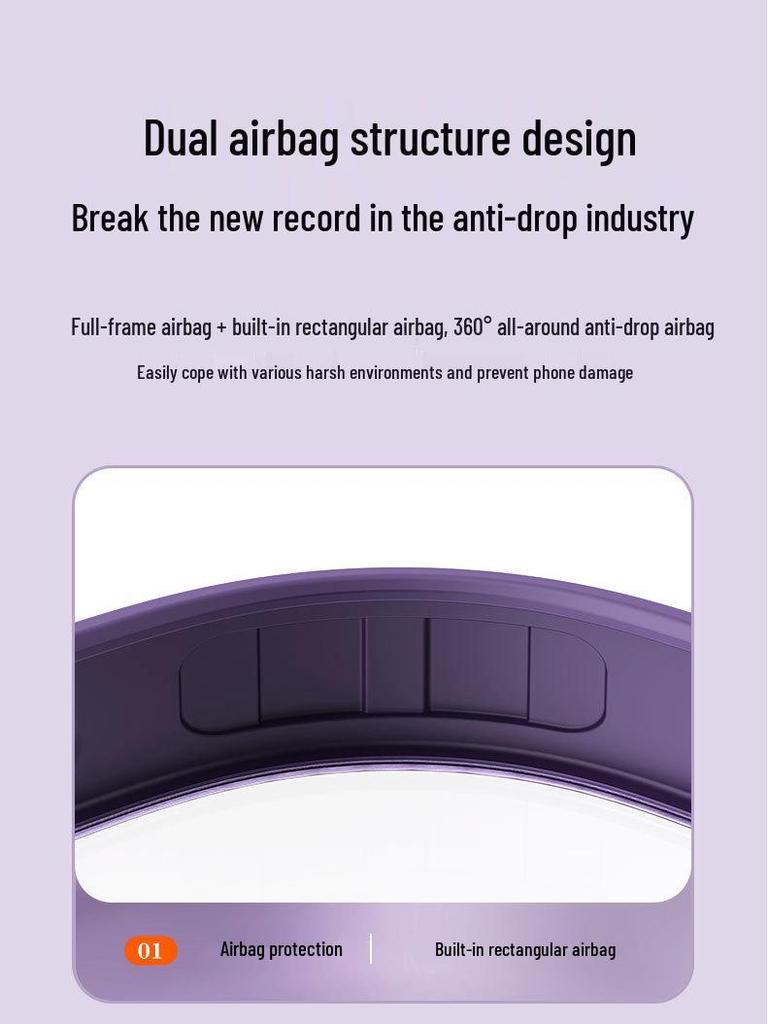 Samsung Galaxy S24 Ultra Magnetic Stand Case - Transparent, Anti-Drop Protection