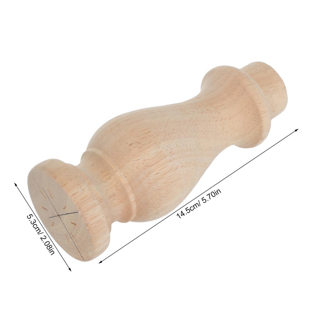 Solid Wood Carved Wooden Furniture Legs Vintage European Style Couch Table Leg Replacement 2.4 X 5.9 Inches Rustic Wood
