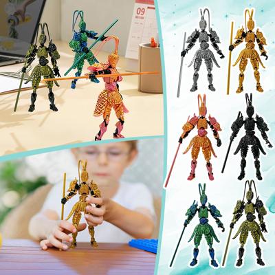 Joint Movable 3d Printed Doll Toy, Creative Decompression Desktop Ornament