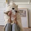 Cloak Blanket Bear Shape Thickened Soft Comfortable Keep Warmth Imitation Cashmere Large Plush Fluffy Hooded Blanket Household Supplies