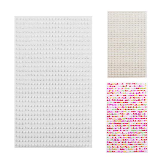 750Pcs Imitation Pearl Sticker Exquisite DIY Body Art Self Adhesive Eyes Face Temporary Tattoo Phone Nail Decoration 3D Sticker Girl Gift