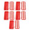 5pcs Flip Top Pigeon Feeder Anti Spill Feeding Tray No Waste No Mess Small Poultry Feeder With Holes For Pigeon Birds Poultry