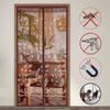 Portable Summer Mosquito-Proof Door Curtain Magnetic Screen Door Punch-Free Partition Door Curtain Mosquito-Proof