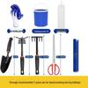 Tide-Chasing Tool Set: Adult Clam & Crab Digger with Gloves, Beach Shovel, Tongs, Kids' Gear, and Sand Rake.