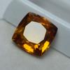 Natural Orange Ceylon Sapphire Square Cushion 8.55 Ct Loose Gemstone