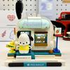 Genuine Keeppley  Building Blocks Street Scene Series Model  Mymelody Kuromi Splicing Toy Pompom Purin Gift