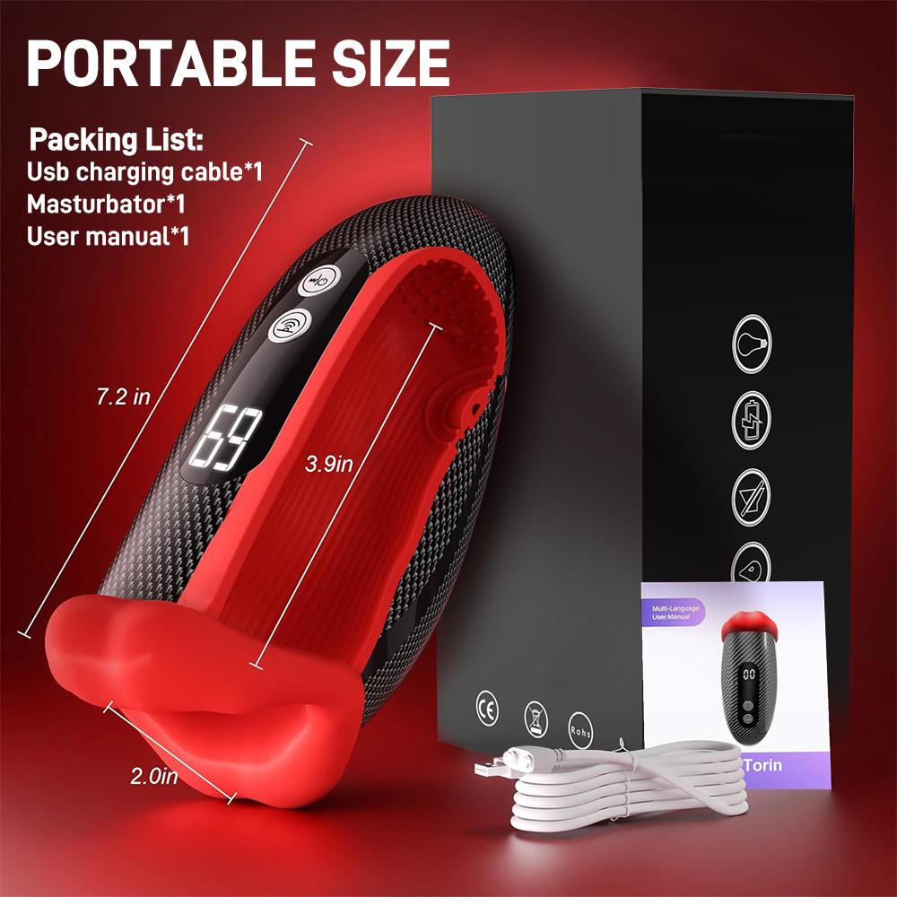 Rechargeable Men's Penis Vibrator 10-Speed Silicone Ring for Sensitivity and Endurance 18+
