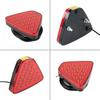 F1 Style Light Tail Stop Triangle Universal Brake Light Center Brake Light Compatible With Various Vehicles(BLACK)