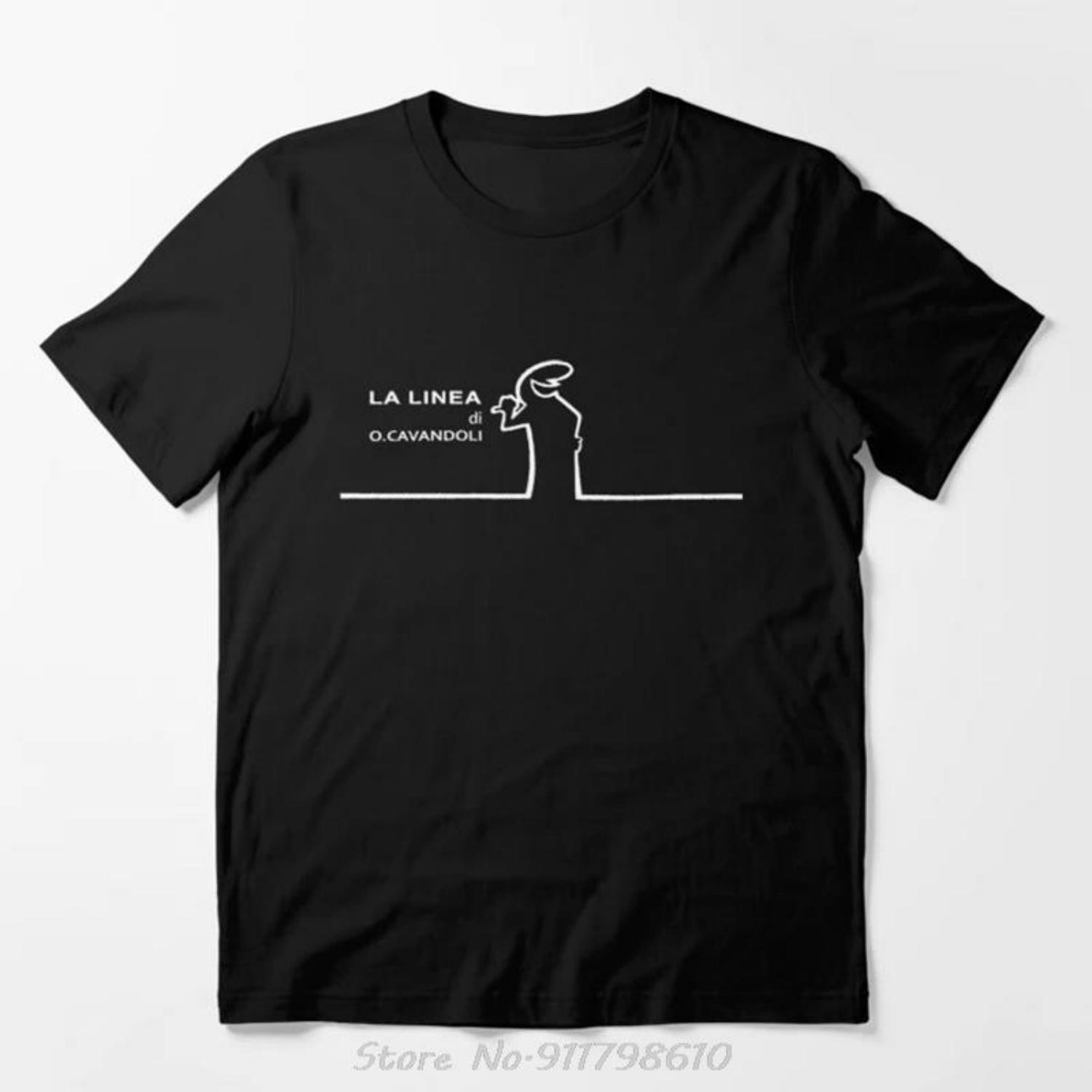 

La Linea Happy T Shirt Men Cotton Breathable Graphic O-neck Tshirt Harajuku Streetwear Tops Casual Funny T Shirt Men s Clothing XXXXXL
