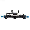 +9mm Aluminum Hydraulic Front Rear Straight Axle With Steering Link For 1/24 RC Crawler SCX24 Deadbolt 90081 C10 JEEP Gladiator
