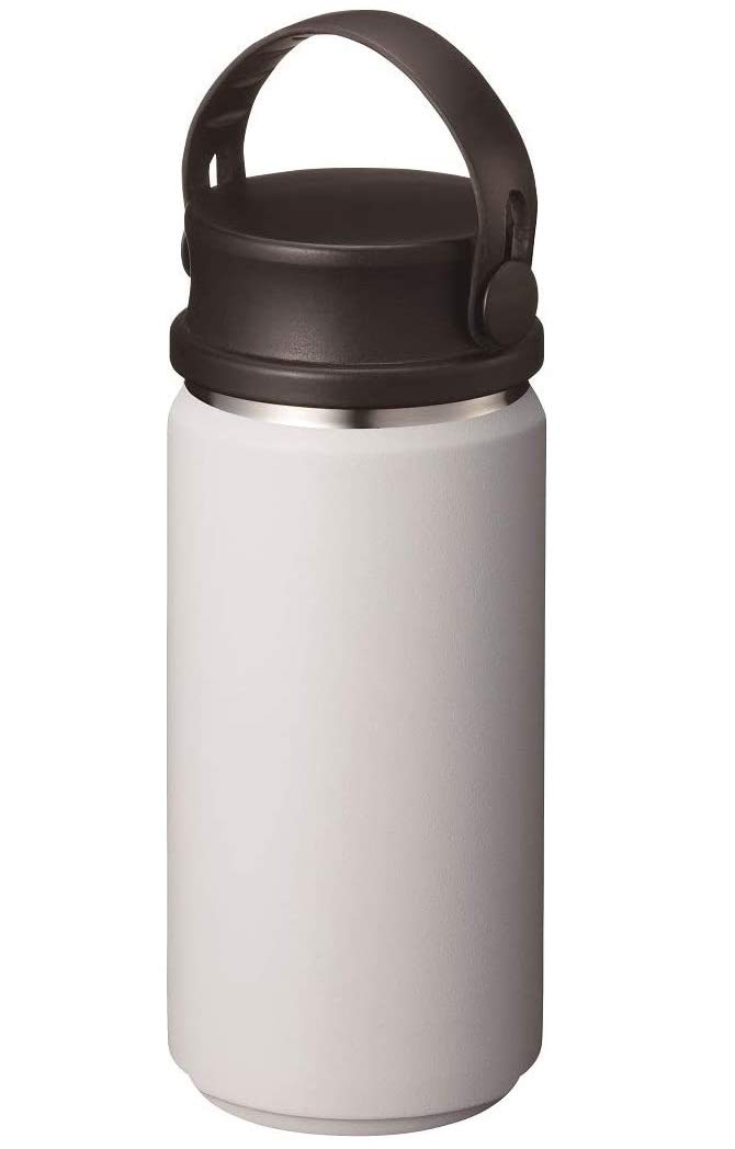 

Gowell Zalatto Mug Direct Drinking Thermo Stainless Steel Vacuum Thermal Cold Insulation Water Bottle Handle and M 350ml White Like Stylish Matte белый