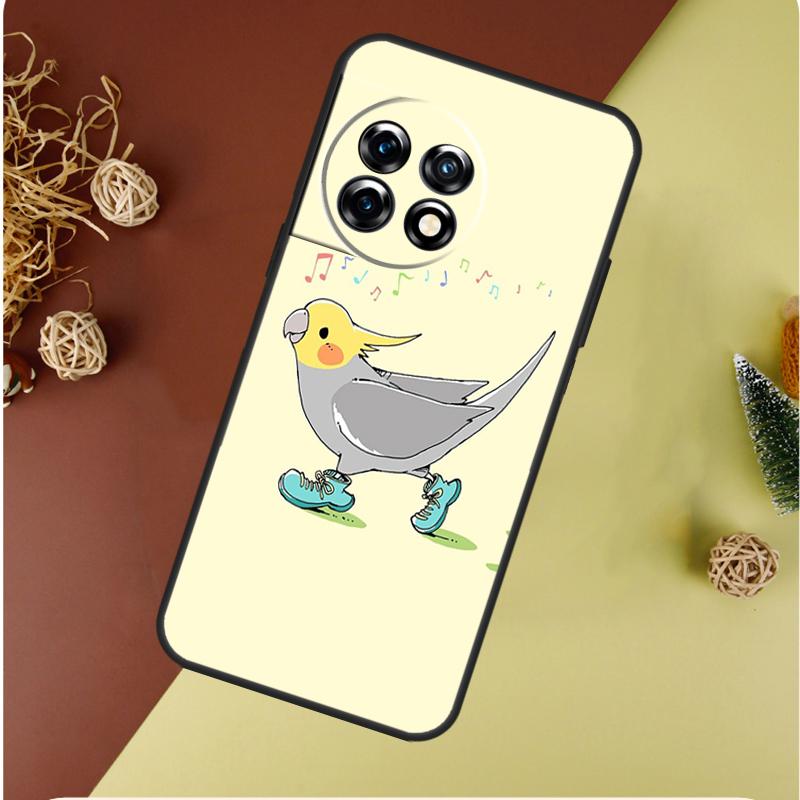 Chubby Cockatiel Parrot Bird For OnePlus Nord CE 4 3 2 Lite N20 N30 9 10 Pro 8T 9RT 10T 10R 13R 12R 11 12 13 Phone Case
