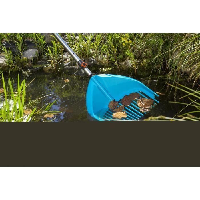 Râteau-pelle 3 en 1 Combisystem® GARDENA - Plastique solide renforcé - 16 dents - Multi-usages - Garantie 25 ans