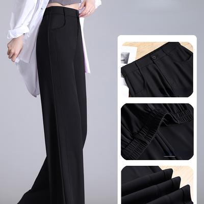 Fashionable Summer Loose Straight-Leg Split Pants for Women