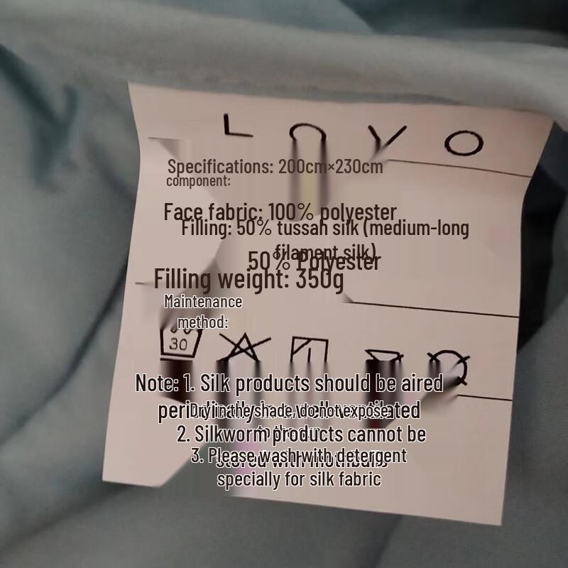 LOVO Blue Fantasy Washable Silk Summer Quilt