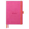 Rhodia Rhodiarama Goal 240 Dotted Italian Leather Fuchsia Pink Book, A5, Pages, Grid, Cover, (CF117809)