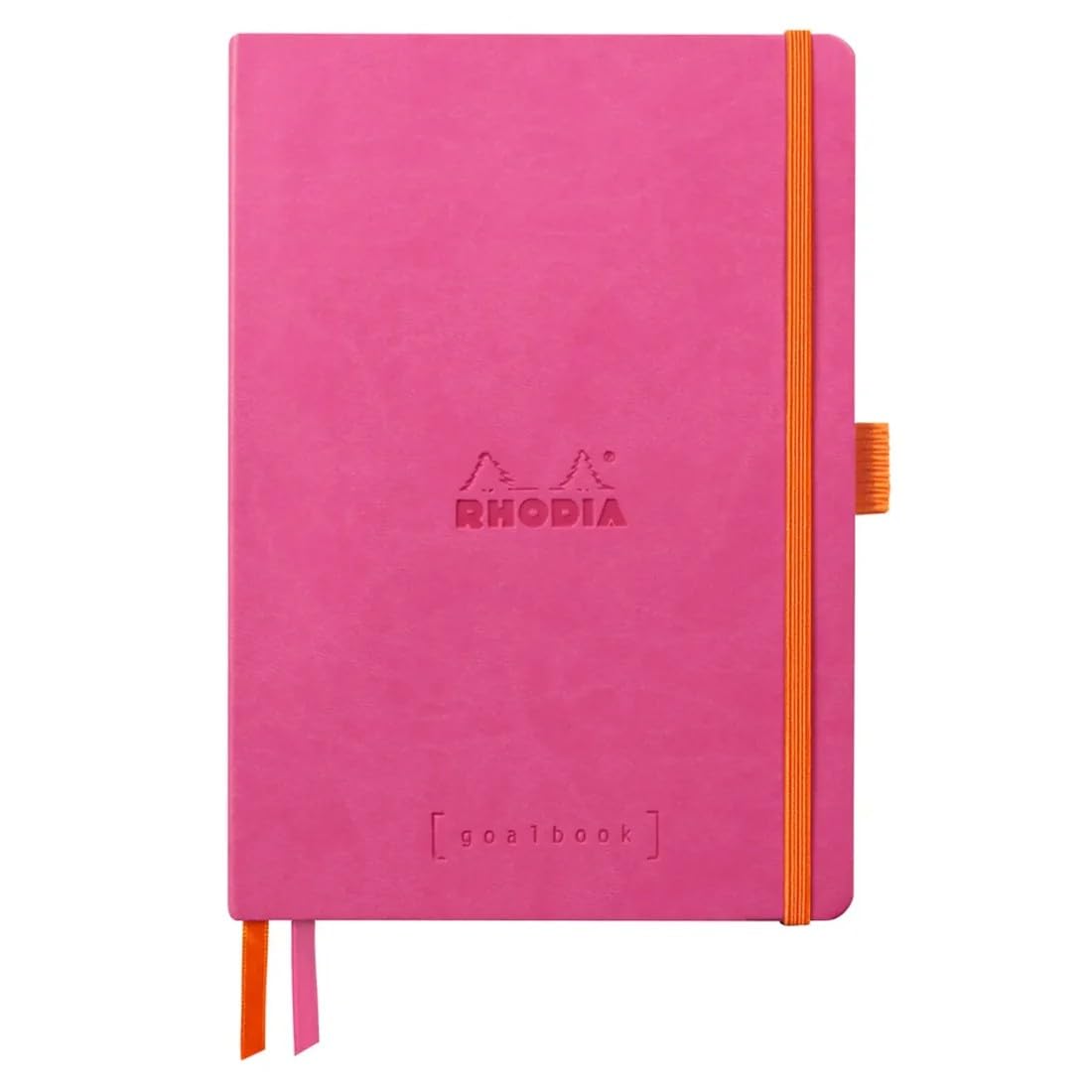 

Rhodia Rhodiarama Goal 240 Dotted Italian Leather Fuchsia Pink Book, A5, Pages, Grid, Cover, (CF117809)
