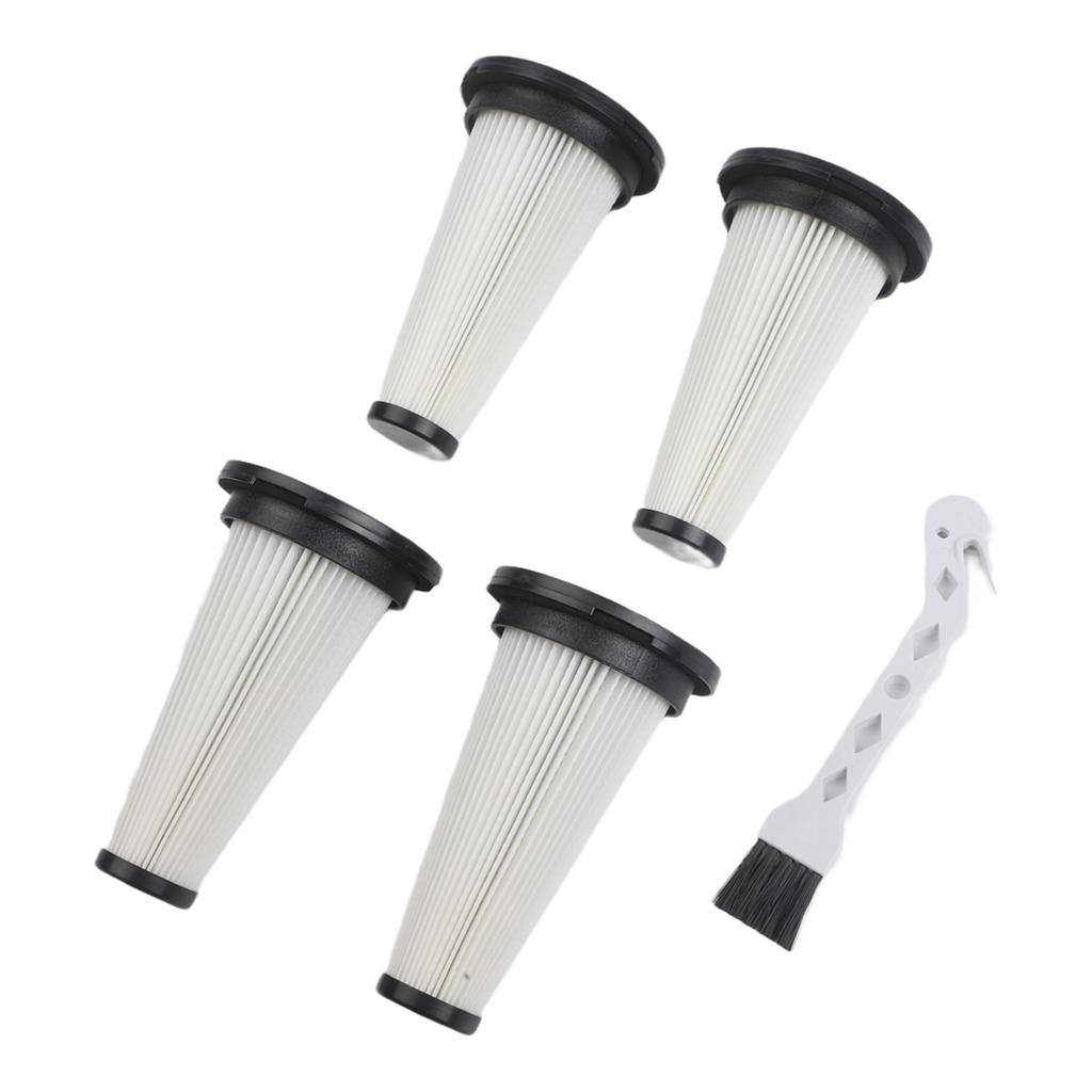 Efficient Filter Replacement 4 Pack for Trucozie T350 Cordless Vacuum Cleaner with Cleaning Brush HEPA Material