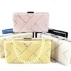 2026 New Brand Designer Retro Full Pearl Pattern Clutch Box Bag Wedding Bridal Square Handbag Fashion Party Dress Crossbody Bag