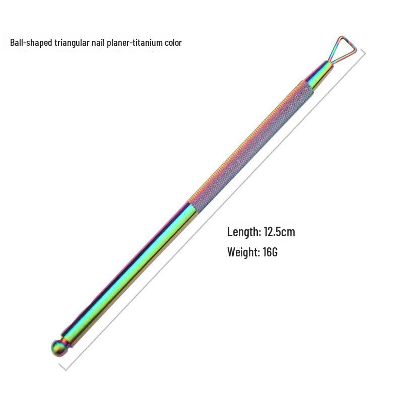 Stainless Steel Double-Headed Cuticle Remover and Pusher Tool for Manicure