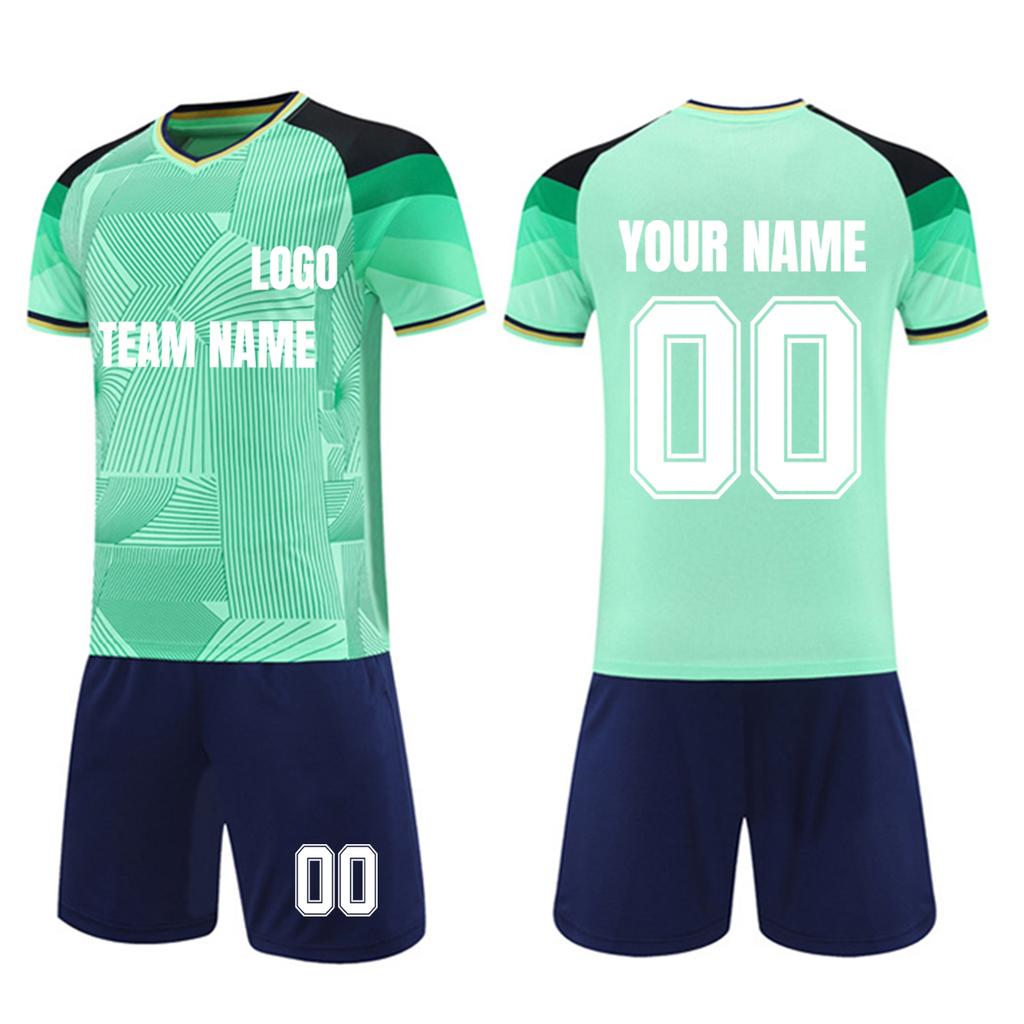 Personalised Shirts Kit Mens Girls With Name Number Custom Football Jerseys For Boys Training Suit