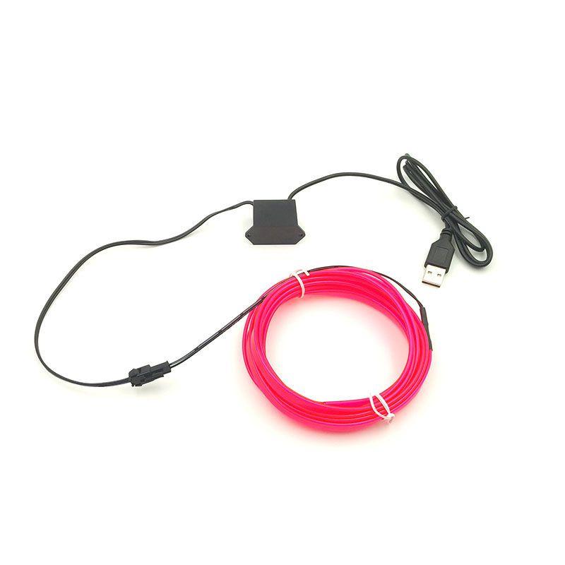 Vibrant Neon Led Light Glow El Wire String Rope For Stunning Party Decorations