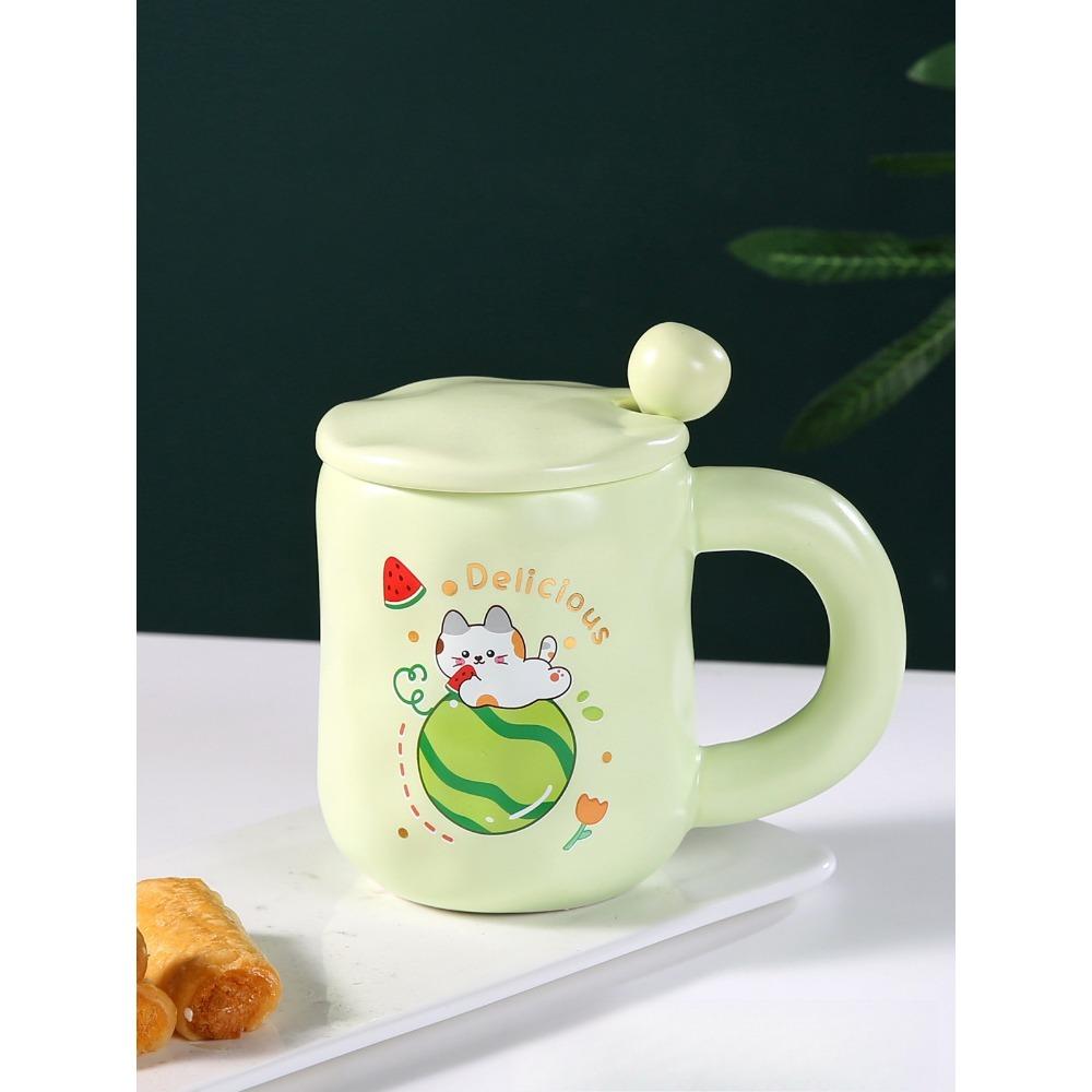 

Милая мультяшная фруктовая чашка, дорогая кружка, бытовая керамическая чашка, креативная молочная чашка, подарочная чашка 420ML [Color Box]