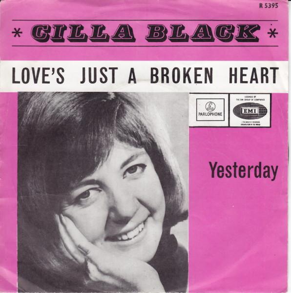 

7inch Record CILLA BLACK Loves Just A Broken Heart R5395 Parlophone 1966 Netherland Pop Used