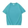 Unisex 200g Pure Cotton Drop-Shoulder T-Shirt, Short-Sleeve, Blank Design, Ribbed Collar, Back-Buttoned, Ideal for Class Uniforms, High Quality.