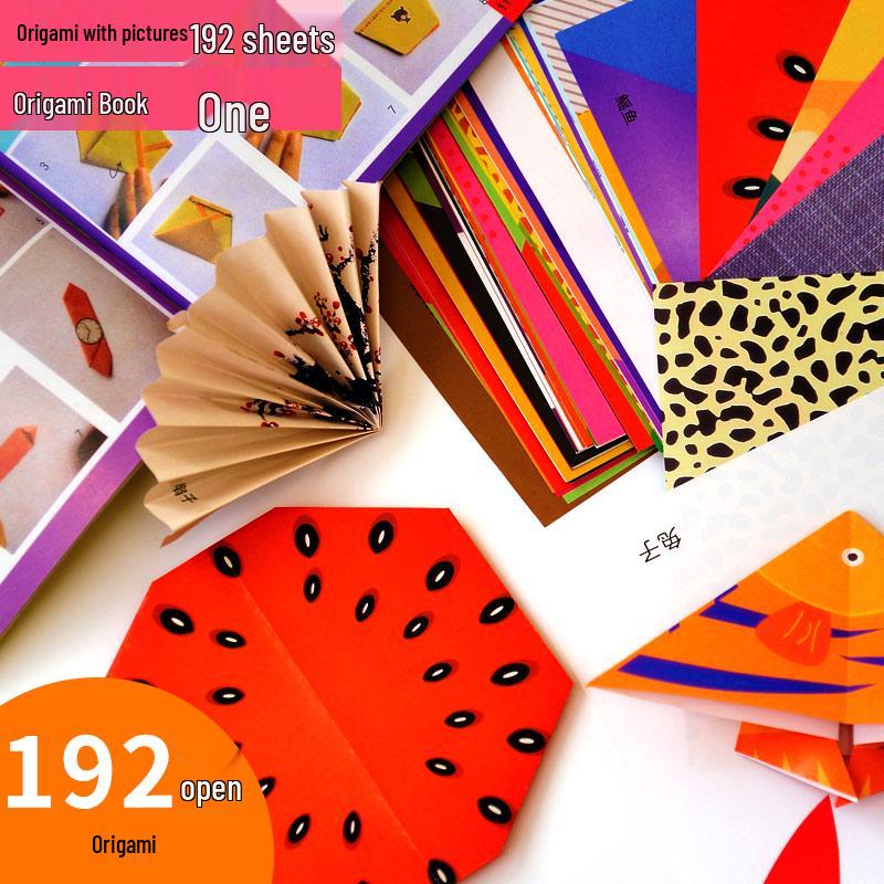 DIY Buntes Papier schneiden & Origami Set für Kinder für Anfänger