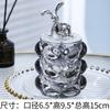 Acrylic Cover Glass Storage Jar Ornaments Transparent Floss Box Storage Bottle Cotton Swabs Storage Ornaments Home Decoration