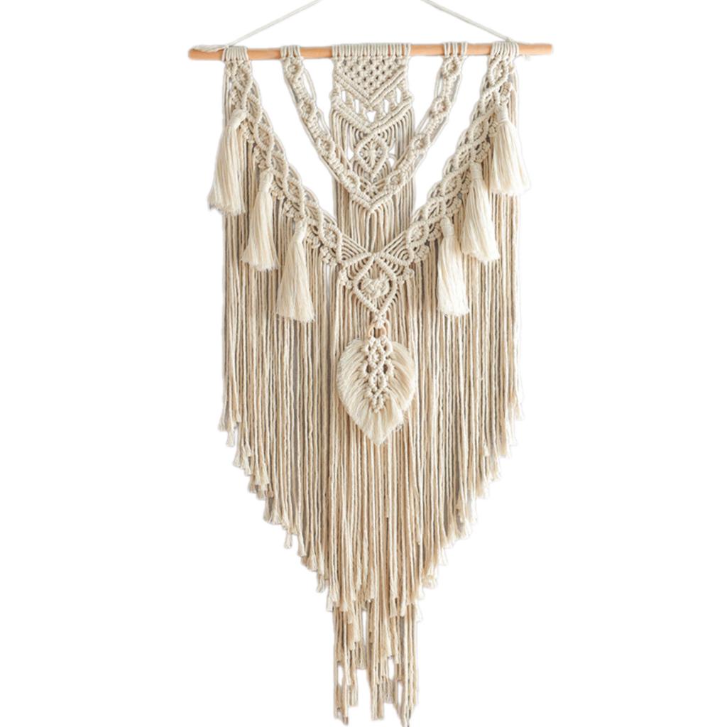 Hand-woven Pendant GarlandsWall Hanging Art Tapestry Woven Cotton Rope Craft Decoration for Home Bedroom Room Photo Prop
