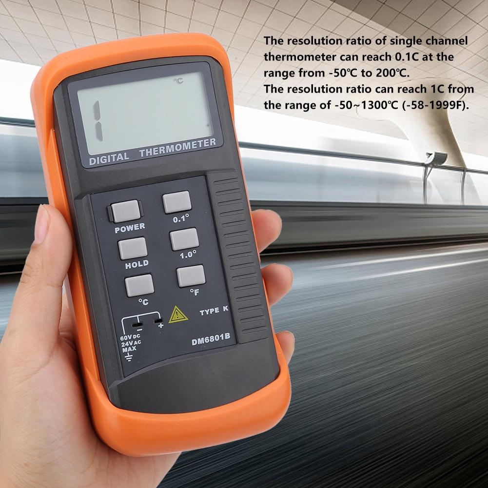 Single Channel K Type Digital Thermocouple Sensor Thermometer Temperature Meter -50-1300°C
