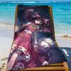 Game Reimu Hakurei T-Touhou P-Projects Towel Sports Quick Dry Travel Camping Gear Sandproof Soft Light Large Beach Towel