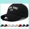 New Letter York Ny Embroidery Baseball Cap Sun Protection Breathable Peaked Hat